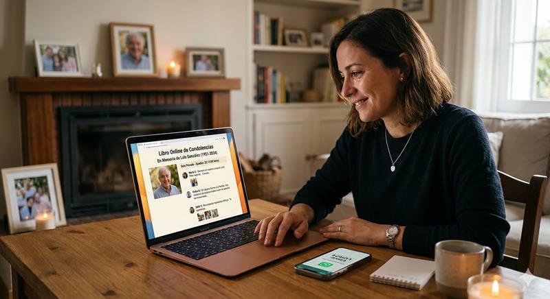 Familia reunida en un momento de homenaje